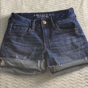 Dark American Eagle jean shorts